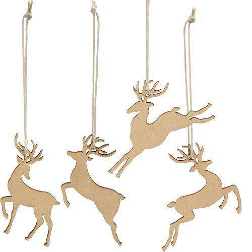 24/Box, Reindeer Ornaments - The Fox Decor