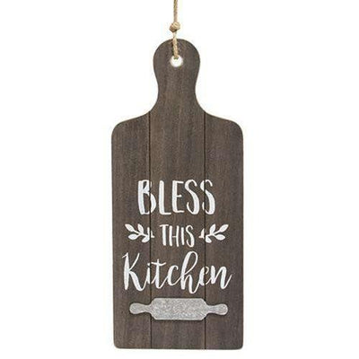 Bless This Kitchen Cutting Board Wall Hanger