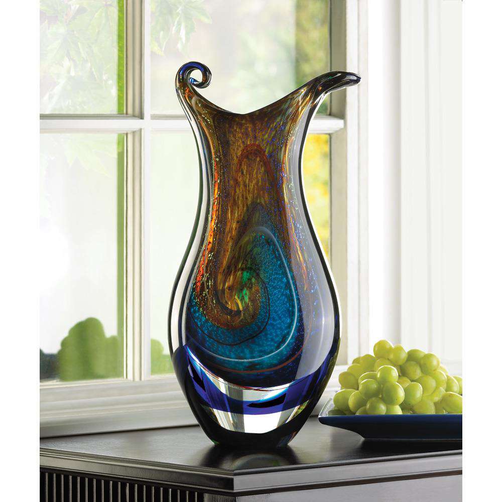 Galaxy Art Glass Vase Accent Plus 