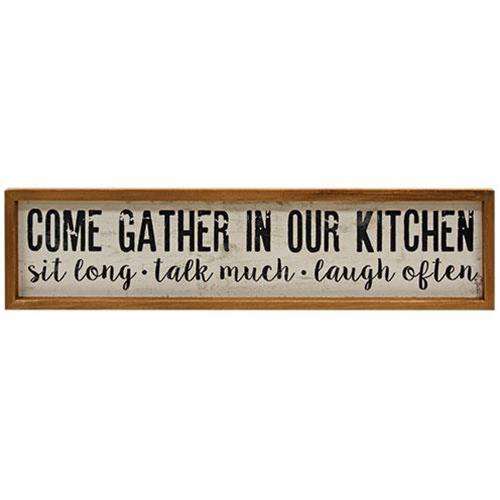 Gather in Our Kitchen Sign Kitchen Blocks & Signs CWI+ 