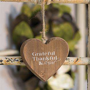 *Grateful Heart Ornament Valentine Decor CWI+ 