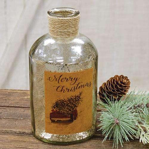 Merry Christmas Truck Bottle - The Fox Decor