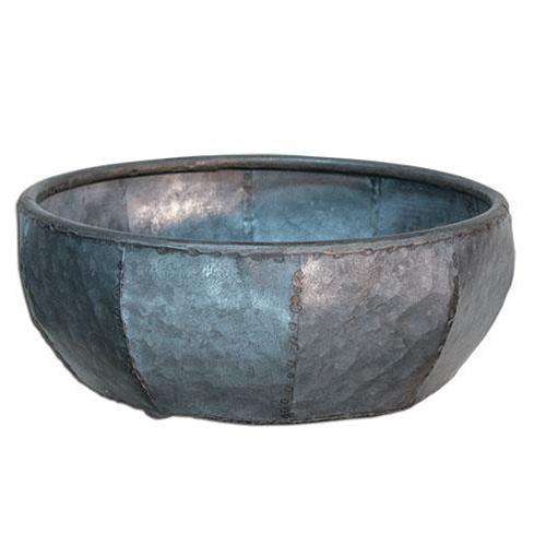 Hammered Tin Bowl, 10" bowl CWI Gifts 