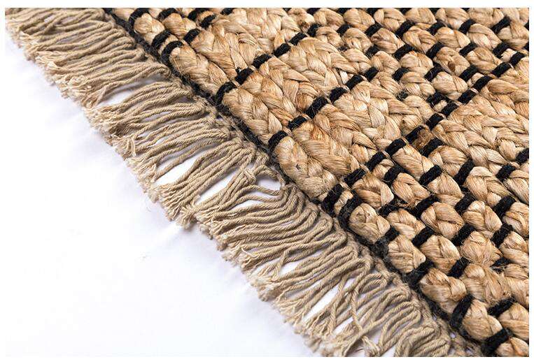 Handmade Straw Tatami Non-slip Braided Rug rug The Fox Decor 