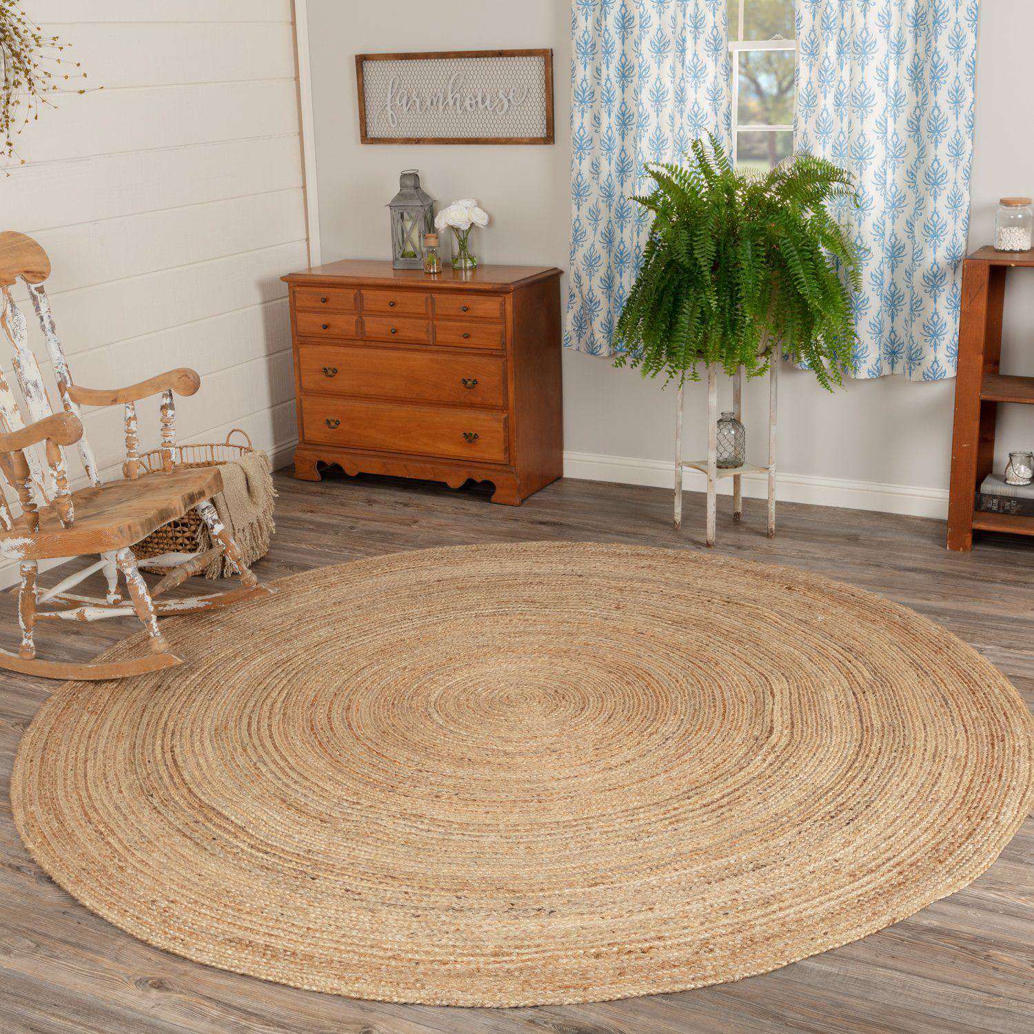 Harlow Jute Braided Round Rugs VHC Brands Rugs VHC Brands 6' Ft 
