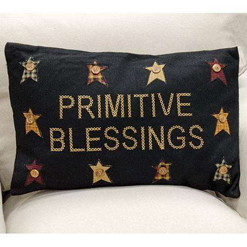 Heritage Farms Primitive Blessings Pillow 14x22 Pillows VHC Brands 