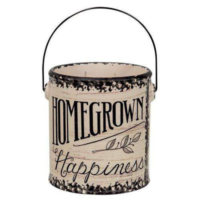 Home Grown Happiness Bucket Candle, 16oz, Buttered Maple Syrup