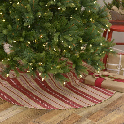 Vintage Stripe Christmas Tree Skirt 48 VHC Brands