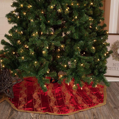 Yule Christmas Tree Skirt 48 VHC Brands
