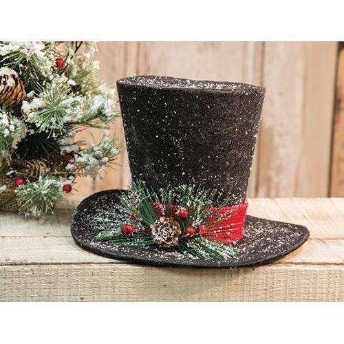 Large Black Top Hat Tabletop & Decor CWI+ 