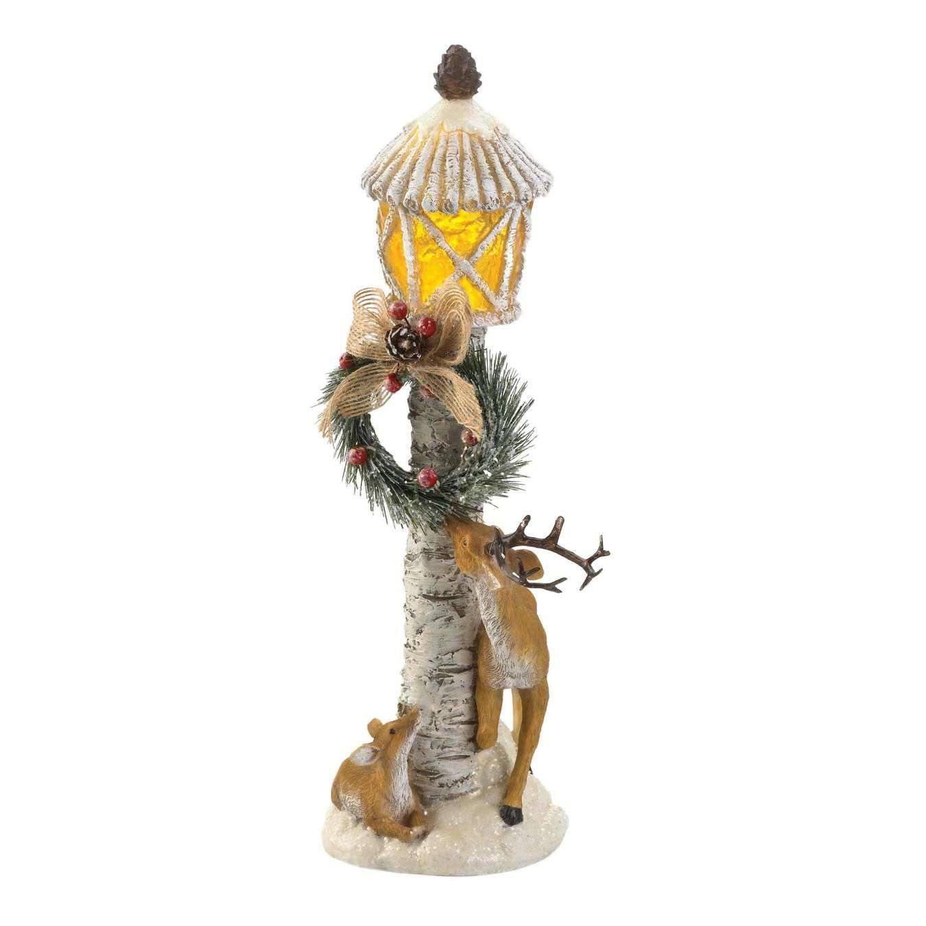 Light Post Reindeer Figurine - The Fox Decor