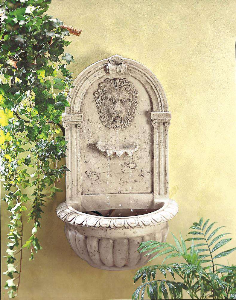 Lion Head Wall Fountain Garden Koehler Home Décor 