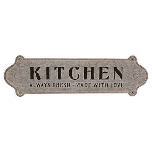 Made with Love Distressed Metal Kitchen Sign Metal Signs CWI+ 