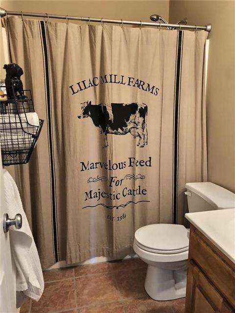 Majestic Cattle Shower Curtain Farmhouse curtains CWI Gifts 