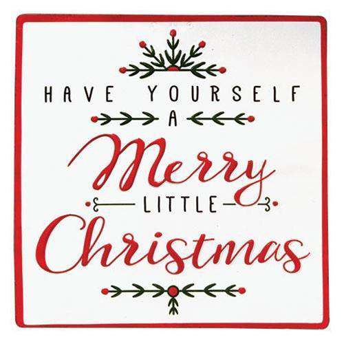 Merry Little Christmas Sign Winter Signs CWI Gifts 
