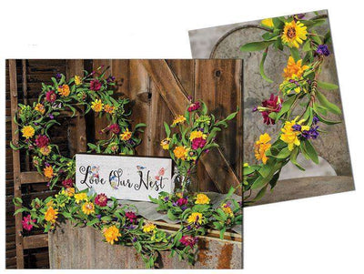 Mixed Prairie Daisy Garland, 4Ft