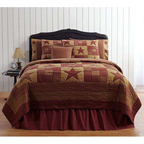 Ninepatch Queen Quilt Bedding CWI+ 