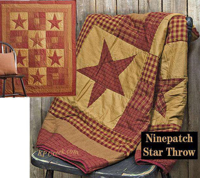Ninepatch Quilted Throw
