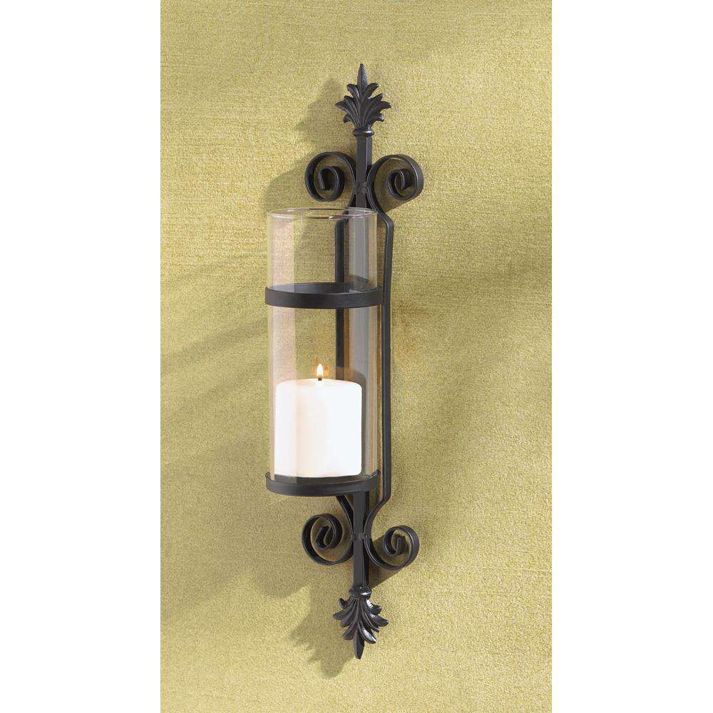 Ornate Scroll Candle Sconce