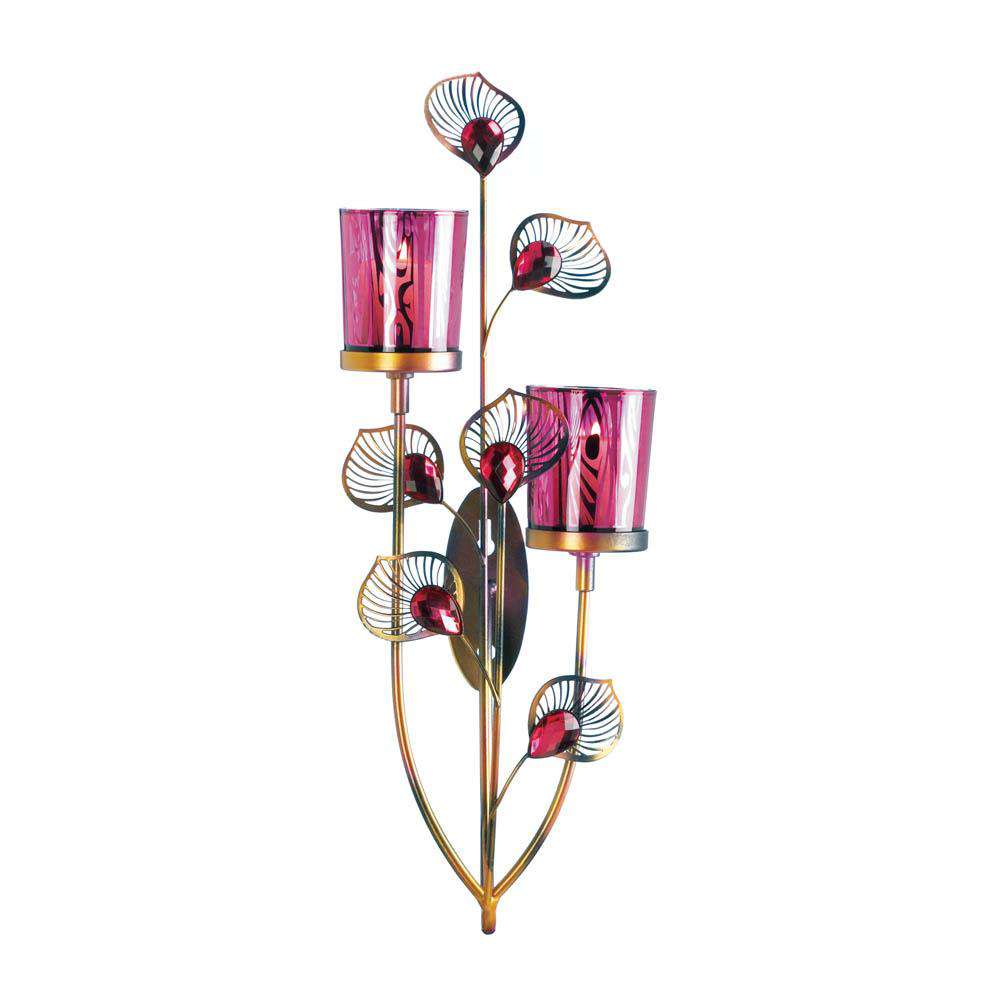 Pink Peacock Wall Sconce Valentine Decor Koehler Home Décor 