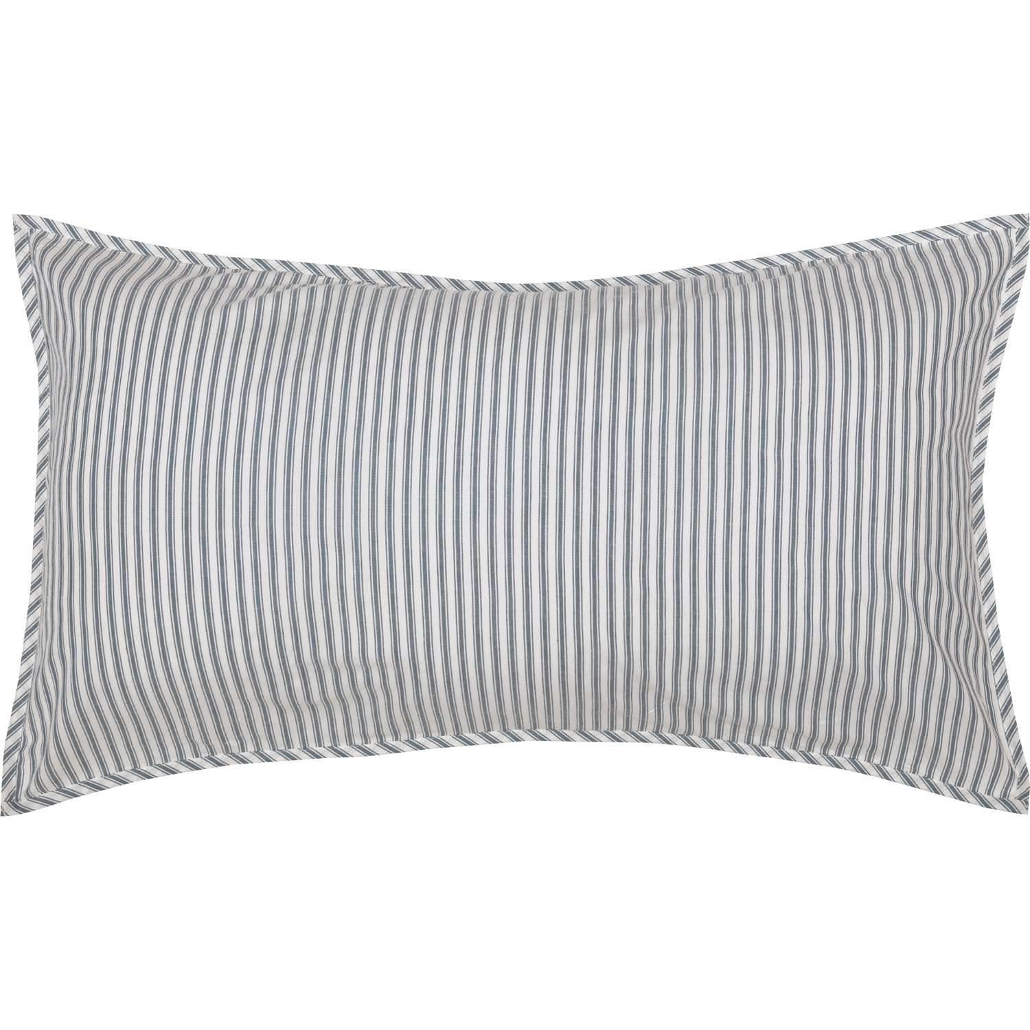 Sawyer Mill Blue Ticking Stripe King Sham 21x37