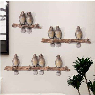 Retro creative bird wall hanging