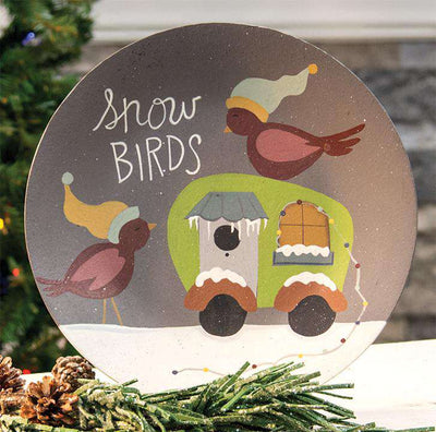 Snow Birds Camper Plate