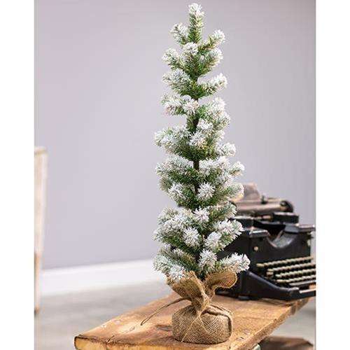 Snow Tipped Pine Tree, 24" Artificial Trees & Greenery CWI+ 