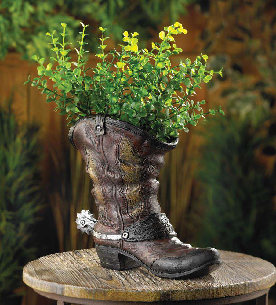 Spurred Cowboy Boot Planter Fragrance Foundry 