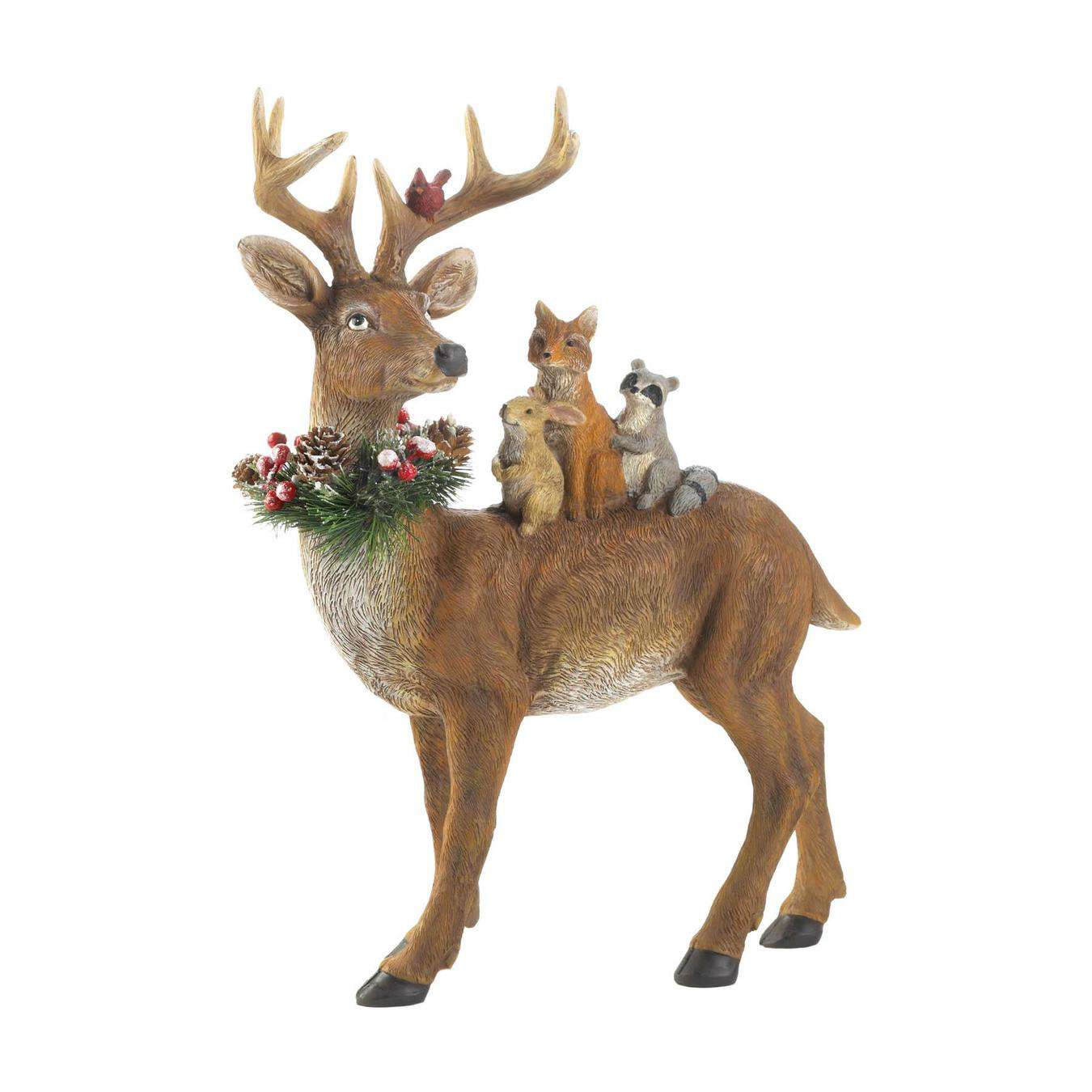 Standing Woodland Reindeer Decor Christmas Collection 