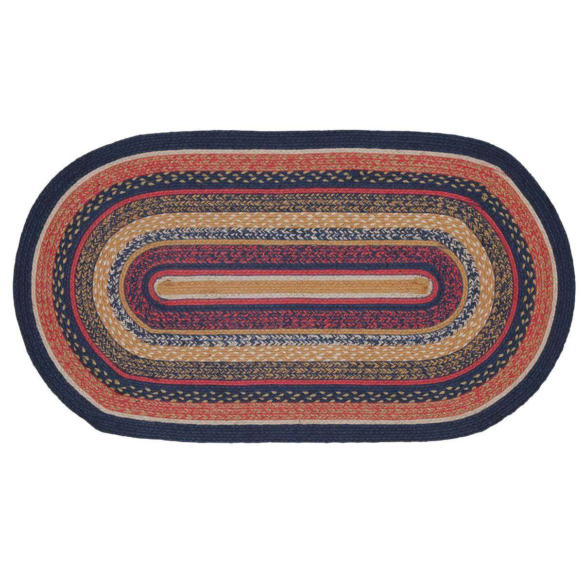 Stratton Jute Braided Rugs Oval VHC Brands Rugs VHC Brands 