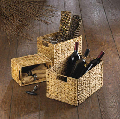 Straw Nesting Baskets set of 3