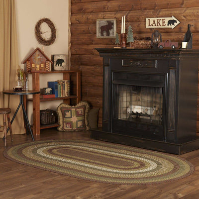 Tea Cabin Jute Braided Rugs Oval