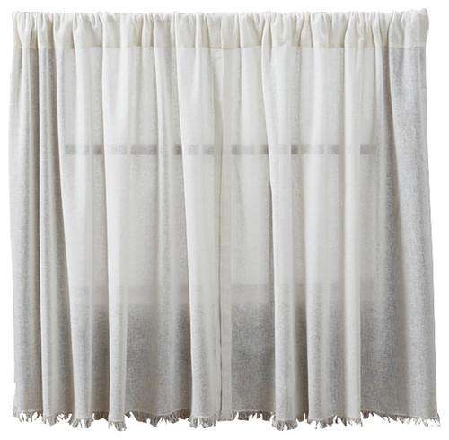 Tobacco Cloth Antique White Tiers, 36x36 2/Set curtains CWI Gifts 