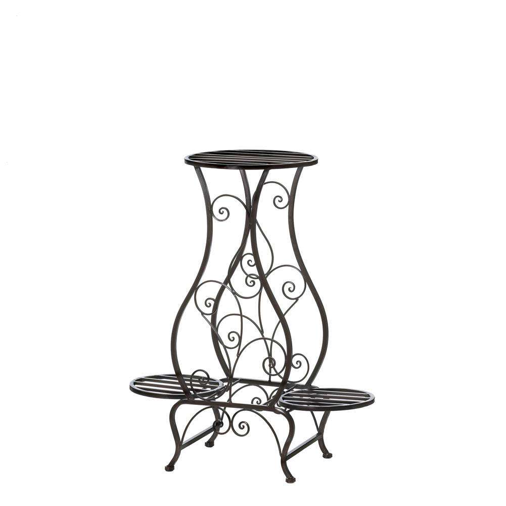 Triple Hourglass Plant Stand Gallery of Light 