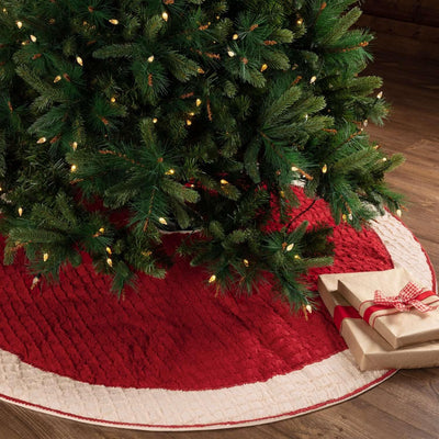 Chenille Christmas Christmas Tree Skirt 60 VHC Brands