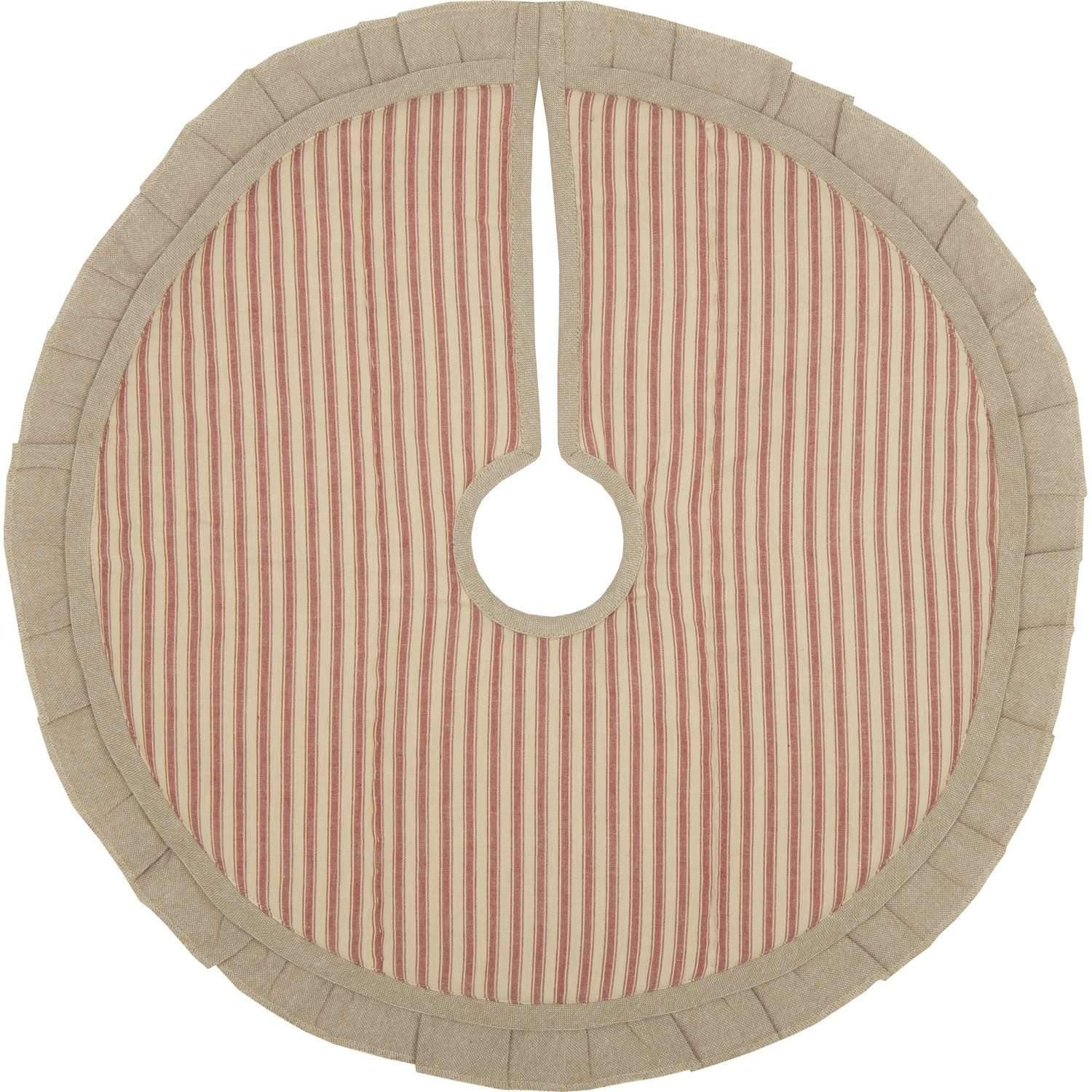 Sawyer Mill Red Ticking Stripe Mini Tree Skirt 21