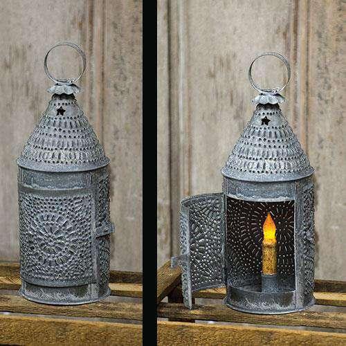 Weathered Zinc Baker's Lantern Lanterns/Lids CWI+ 