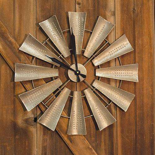 Windmill Wall Clock Farmhouse Style wall clocks CWI+ 