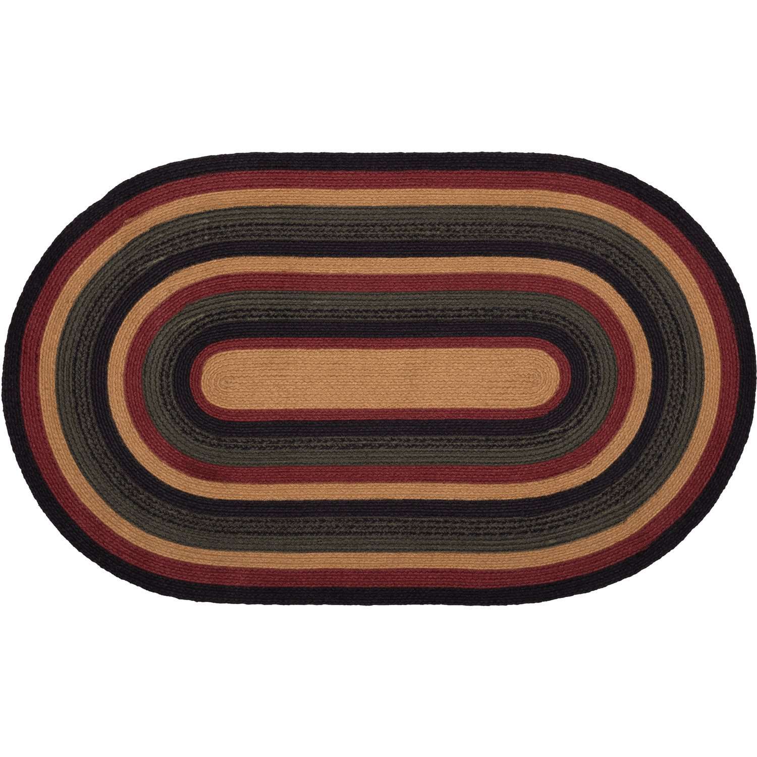 Wyatt Jute Braided Rugs Oval VHC Brands Rugs VHC Brands 27"X48" 