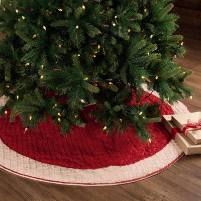 Chenille Christmas Christmas Tree Skirt 55 VHC Brands