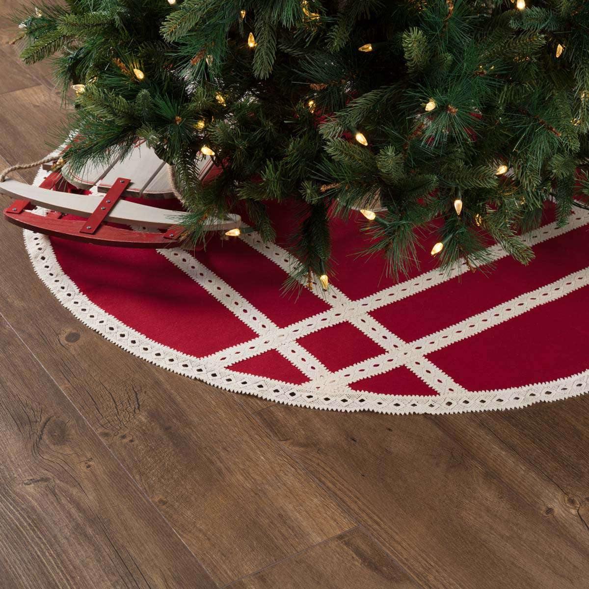 Margot Red Tree Skirt 48