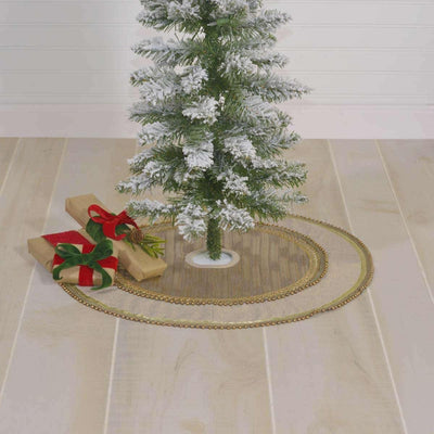 Celebrate Mini Christmas Tree Skirt 21 VHC Brands